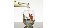 Chalet - Coupe, verre ou verre de bière "Vie de chalet Orignal" *PERSONNALISABLE*